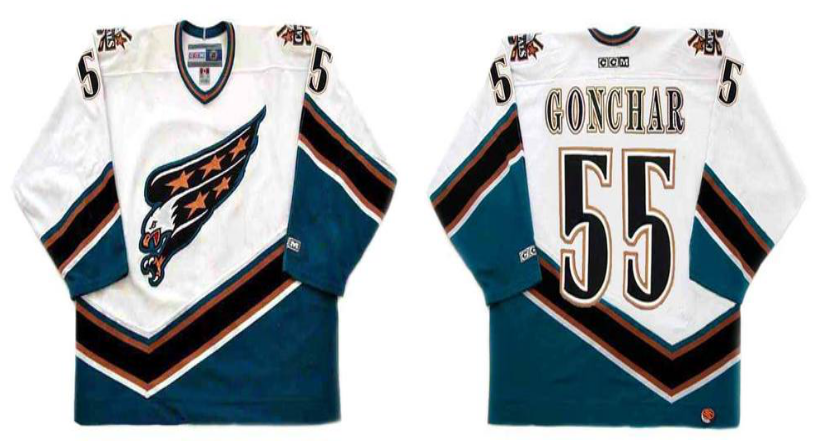 2019 Men Washington Capitals #55 Gonchar white CCM NHL jerseys